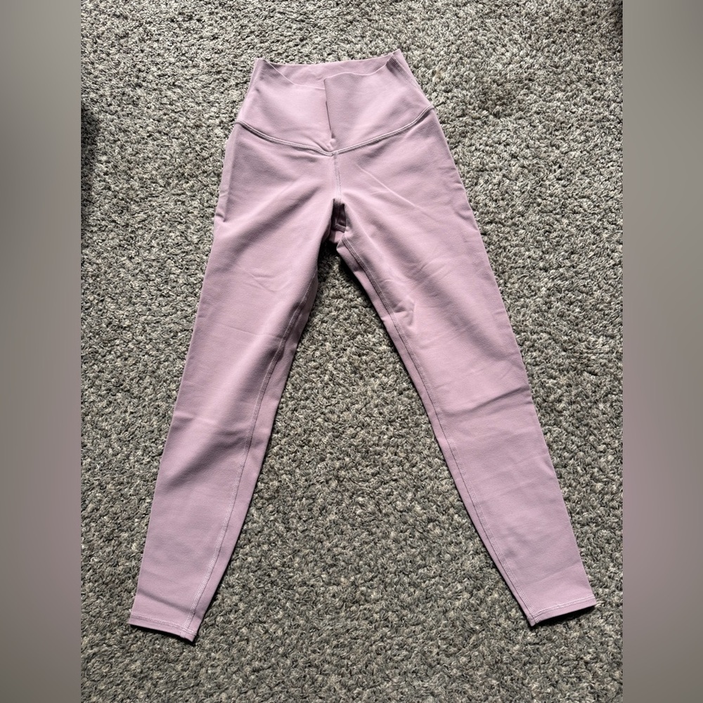 Alo Yoga Airbrush High-Waist 7/8 Leggings Dusted Plum XS NWOT